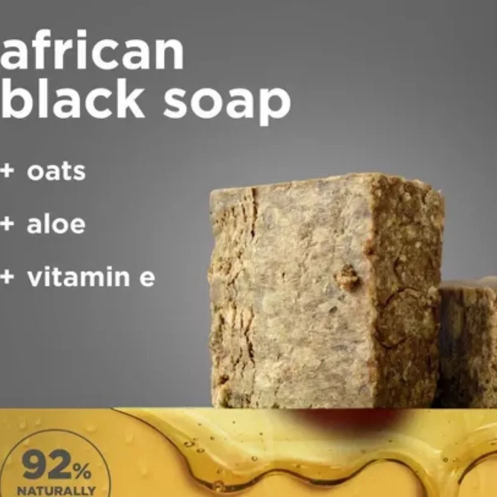 SHEA MOISTURE Body Wash Calm & Clearing African Black Soap 3oz NIP